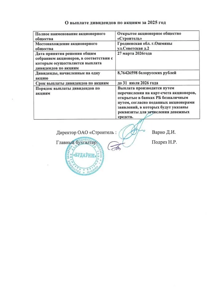 Устав общества